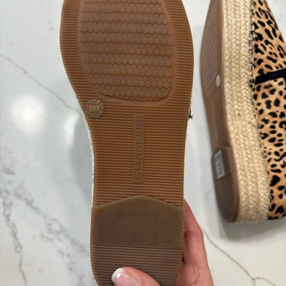 Gianni Bini Tan Leopard Espadrilles